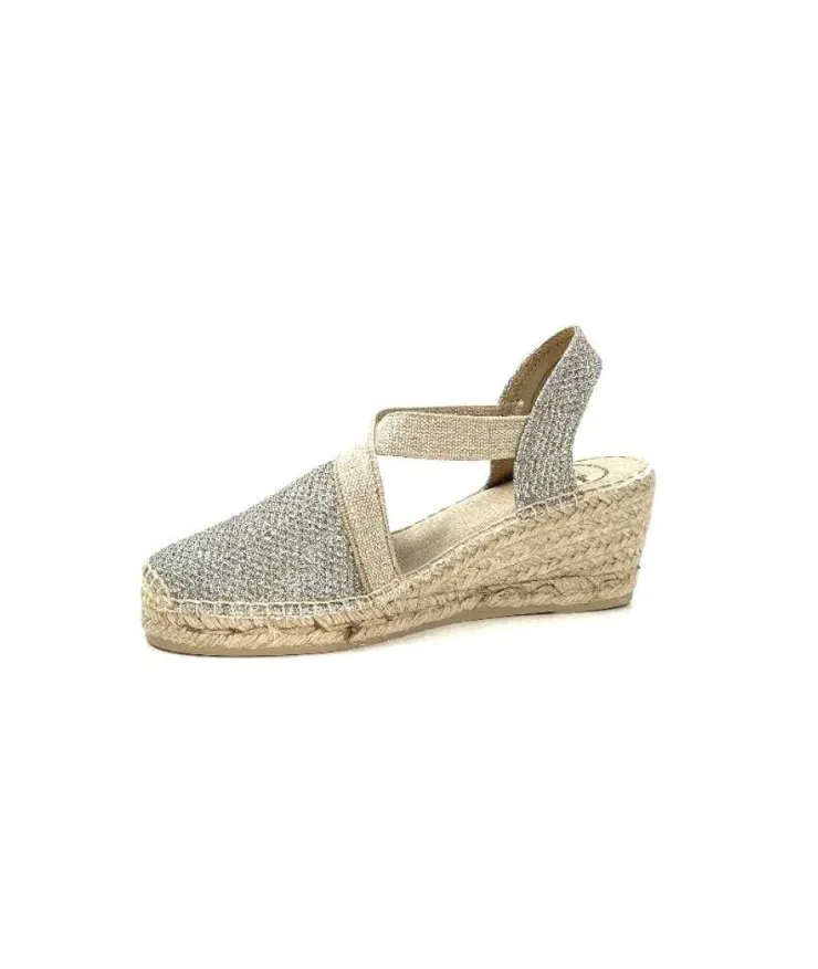 Toni Pons Triton Textile Glitter Or*Femme Espadrilles