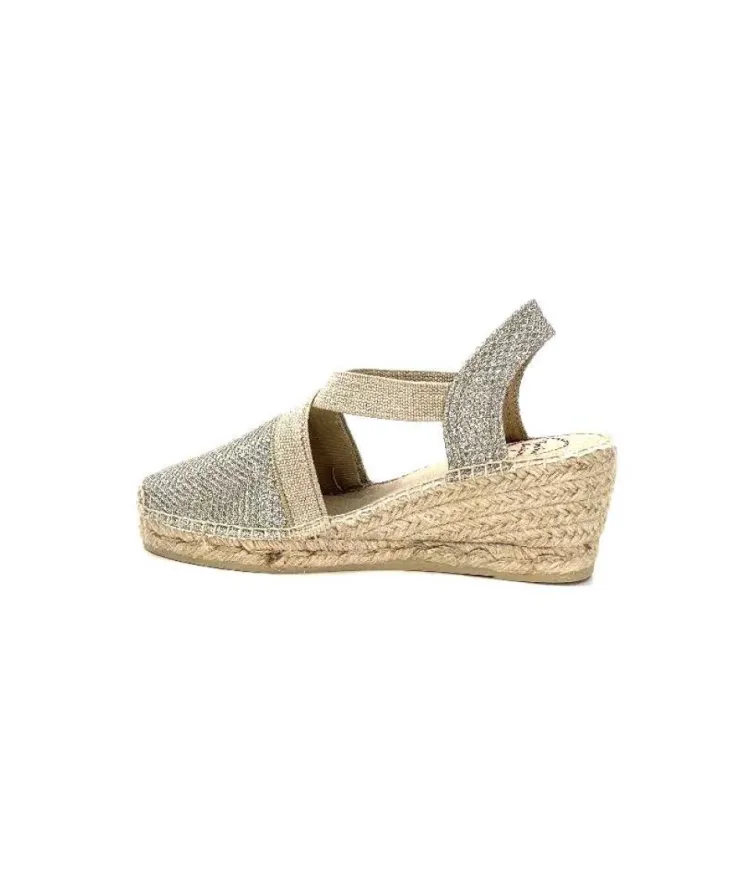 Toni Pons Triton Textile Glitter Or*Femme Espadrilles