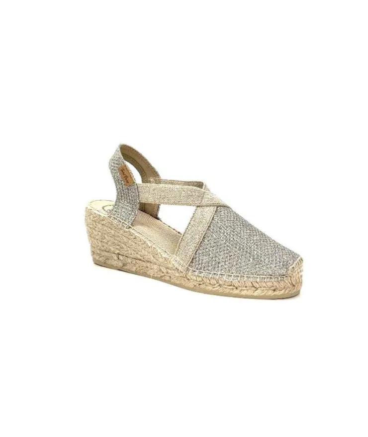 Toni Pons Triton Textile Glitter Or*Femme Espadrilles