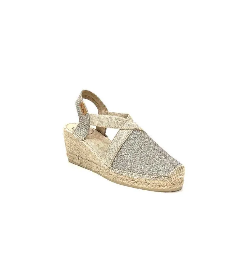 Toni Pons Triton Textile Glitter Or*Femme Espadrilles