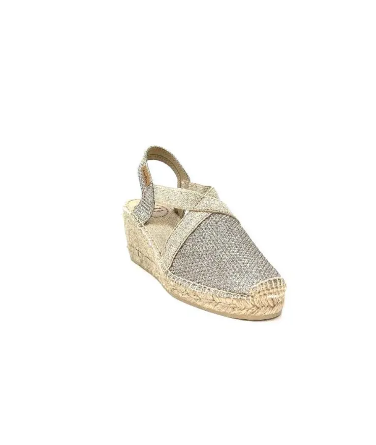Toni Pons Triton Textile Glitter Or*Femme Espadrilles