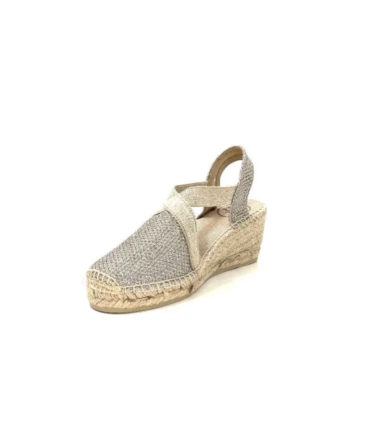 Toni Pons Triton Textile Glitter Or*Femme Espadrilles