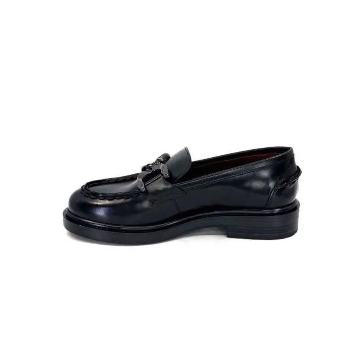 Triver Flight 709.06 Cuir Abrasivato Noir*Femme Mocassins
