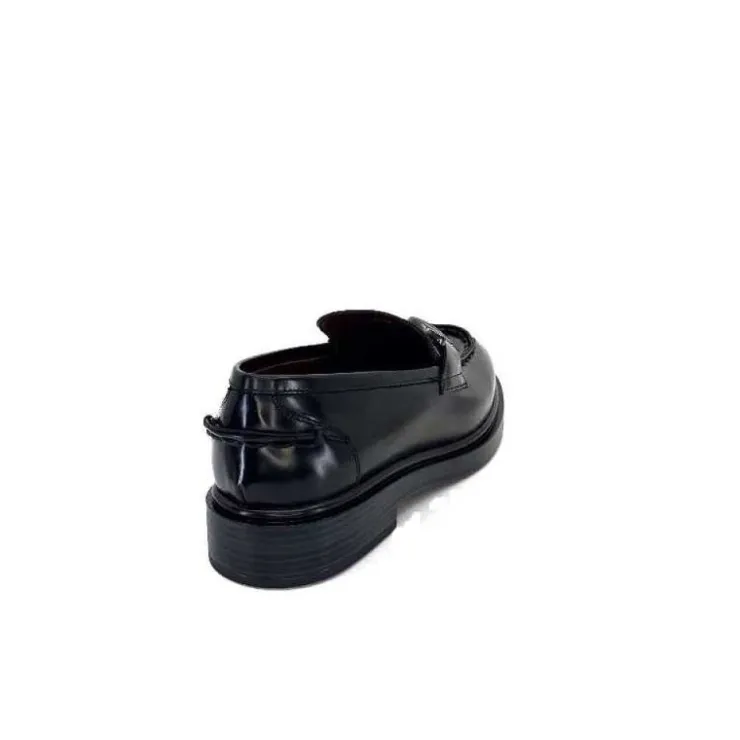 Triver Flight 709.06 Cuir Abrasivato Noir*Femme Mocassins