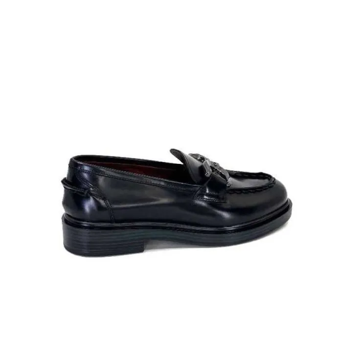 Triver Flight 709.06 Cuir Abrasivato Noir*Femme Mocassins
