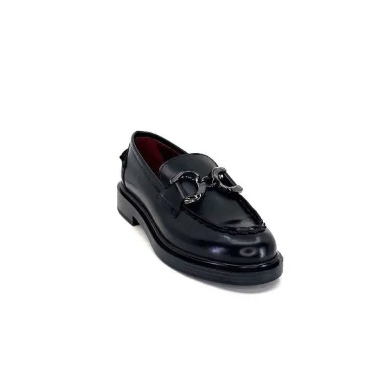 Triver Flight 709.06 Cuir Abrasivato Noir*Femme Mocassins