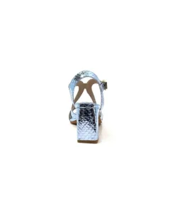 Triver Flight 574.04 Cuir Metal Bleu Ciel*Femme Sandales