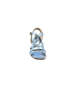 Triver Flight 574.04 Cuir Metal Bleu Ciel*Femme Sandales