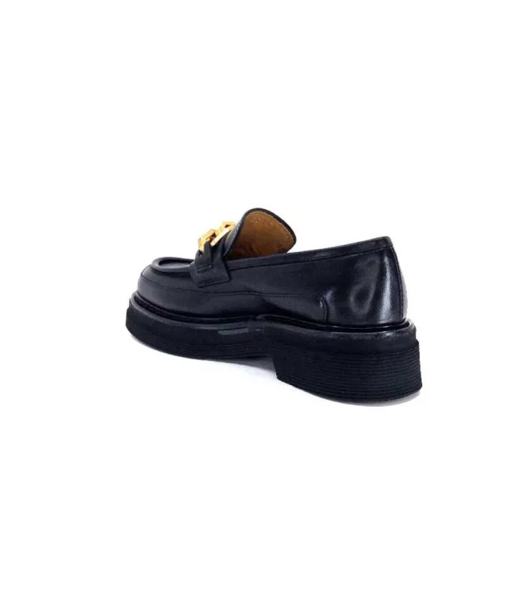 Triver Flight 482-11 Cuir Noir*Femme Mocassins