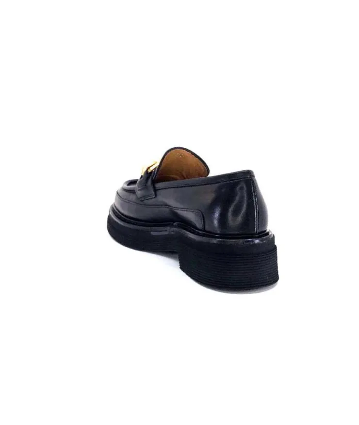 Triver Flight 482-11 Cuir Noir*Femme Mocassins