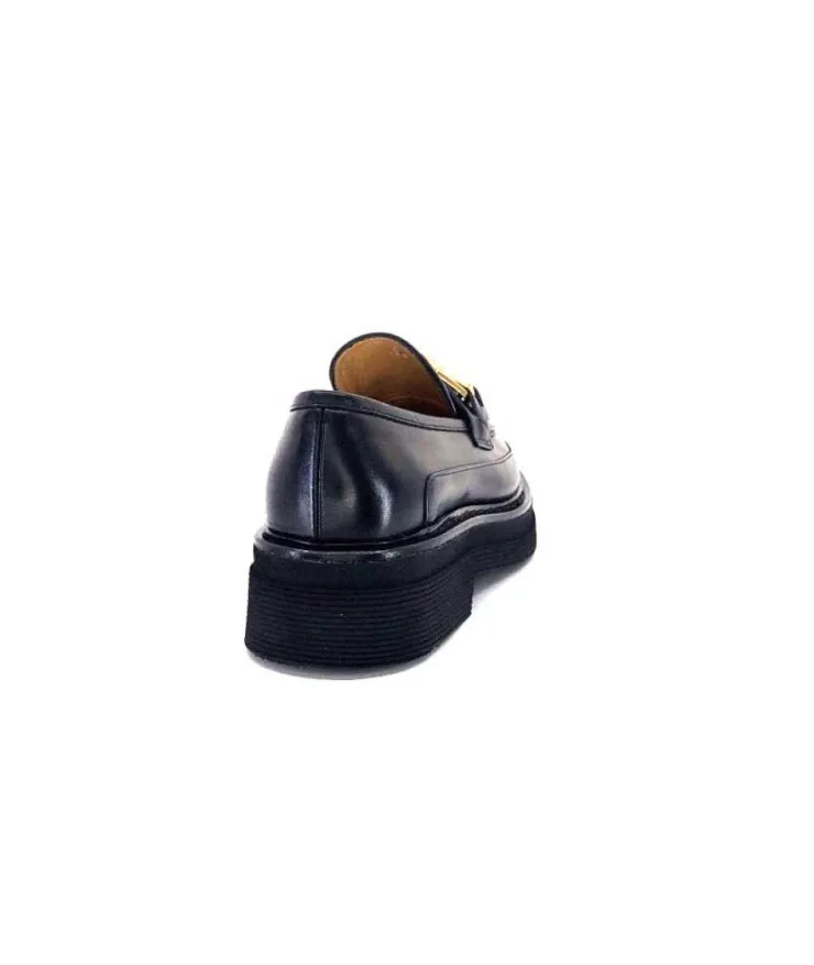 Triver Flight 482-11 Cuir Noir*Femme Mocassins