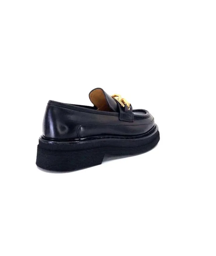 Triver Flight 482-11 Cuir Noir*Femme Mocassins