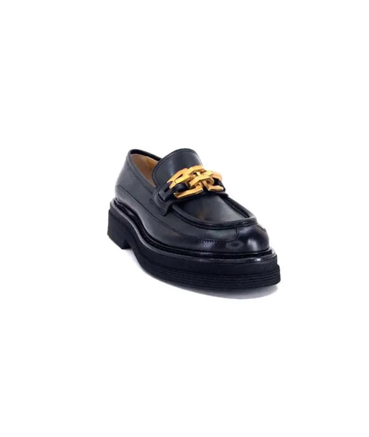 Triver Flight 482-11 Cuir Noir*Femme Mocassins