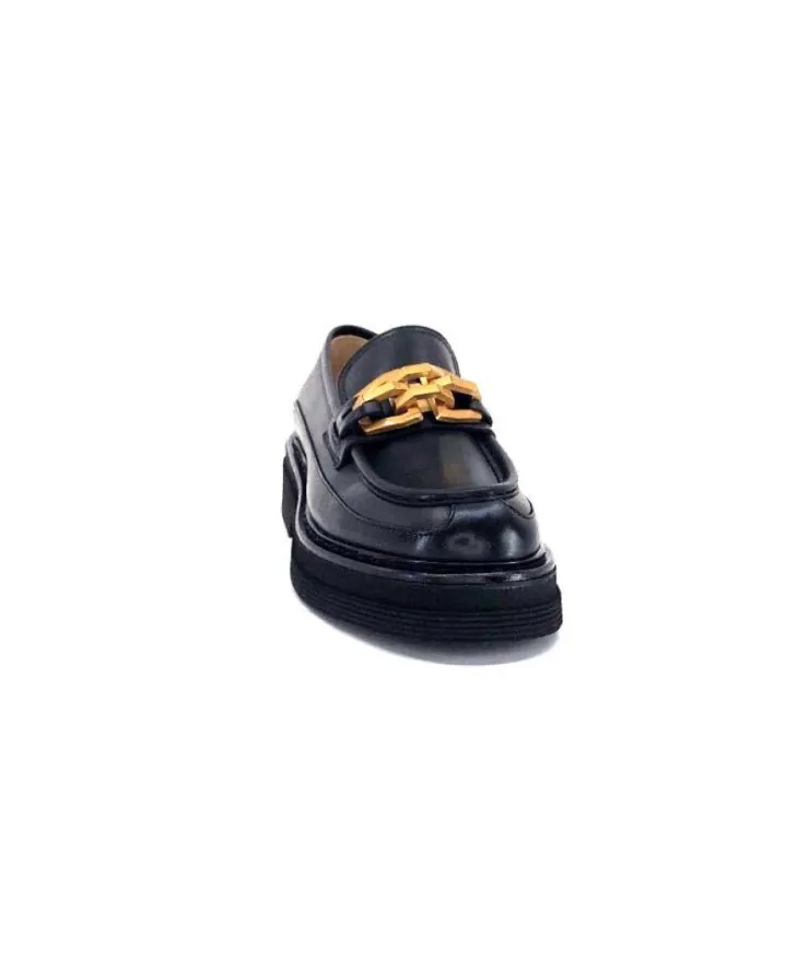 Triver Flight 482-11 Cuir Noir*Femme Mocassins