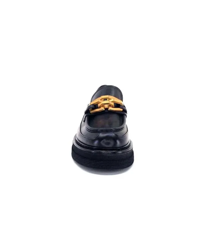 Triver Flight 482-11 Cuir Noir*Femme Mocassins