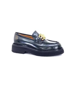Triver Flight 482-11 Cuir Vert*Femme Mocassins