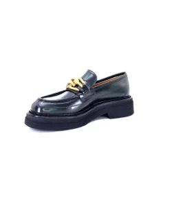 Triver Flight 482-11 Cuir Vert*Femme Mocassins
