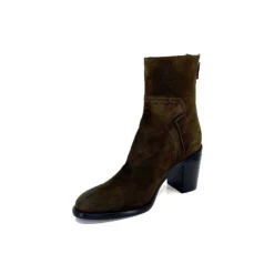 Triver Flight 706.03 Daim Olive*Femme Bottines