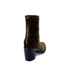 Triver Flight 706.03 Daim Olive*Femme Bottines