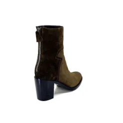 Triver Flight 706.03 Daim Olive*Femme Bottines