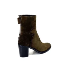 Triver Flight 706.03 Daim Olive*Femme Bottines