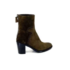 Triver Flight 706.03 Daim Olive*Femme Bottines