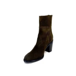 Triver Flight 706.03 Daim Olive*Femme Bottines