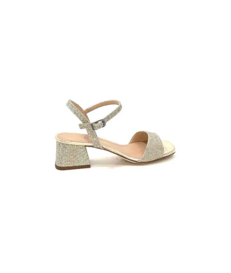 Unisa Kirk Eva Glitter Platine*Femme Sandales