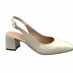 Unisa Lauri Cuir Vernis Creme*Femme Escarpins
