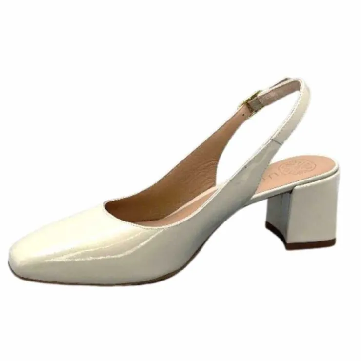 Unisa Lauri Cuir Vernis Creme*Femme Escarpins