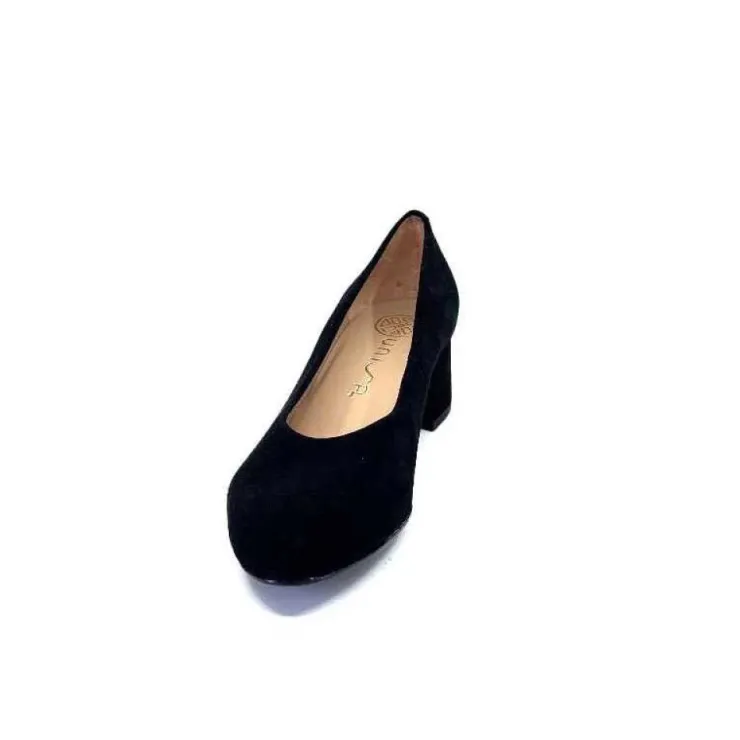 Unisa Loreal Ks Daim Noir*Femme Escarpins