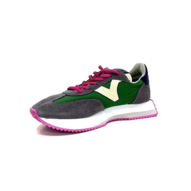 Victoria 1134105 Antracite & Vert*Femme Baskets
