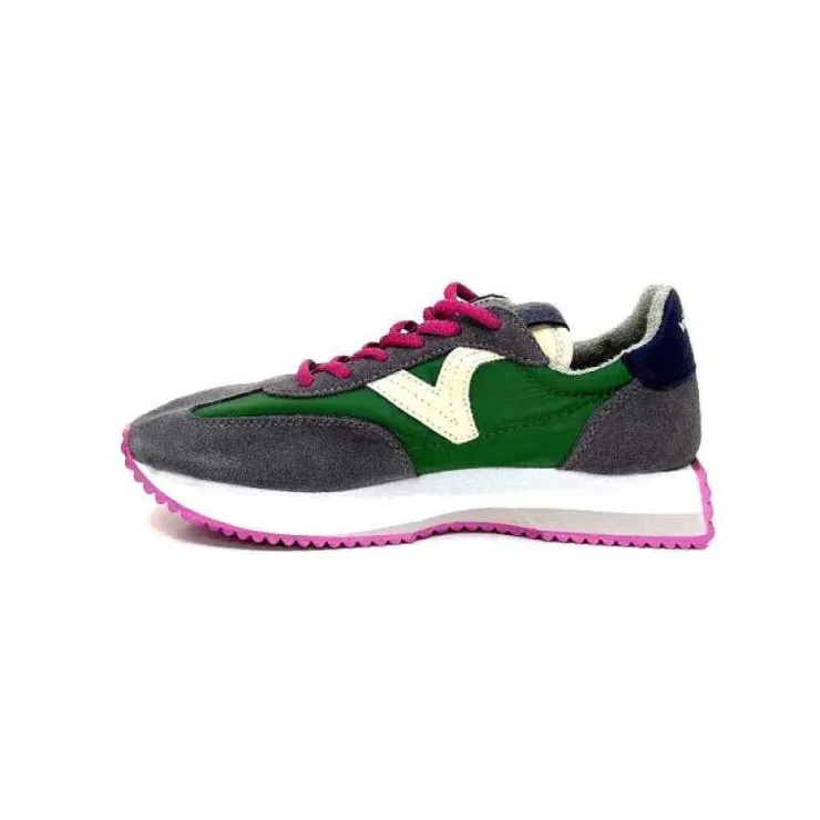 Victoria 1134105 Antracite & Vert*Femme Baskets