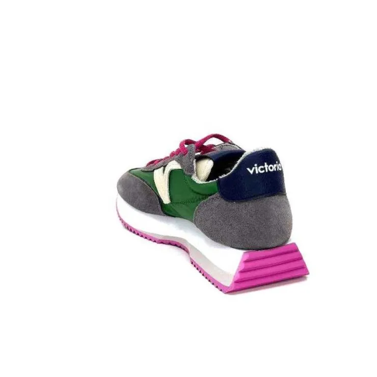 Victoria 1134105 Antracite & Vert*Femme Baskets