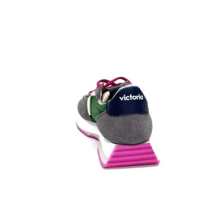 Victoria 1134105 Antracite & Vert*Femme Baskets