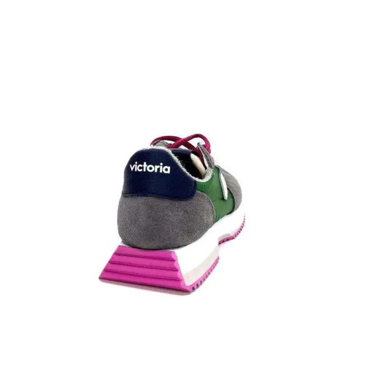 Victoria 1134105 Antracite & Vert*Femme Baskets