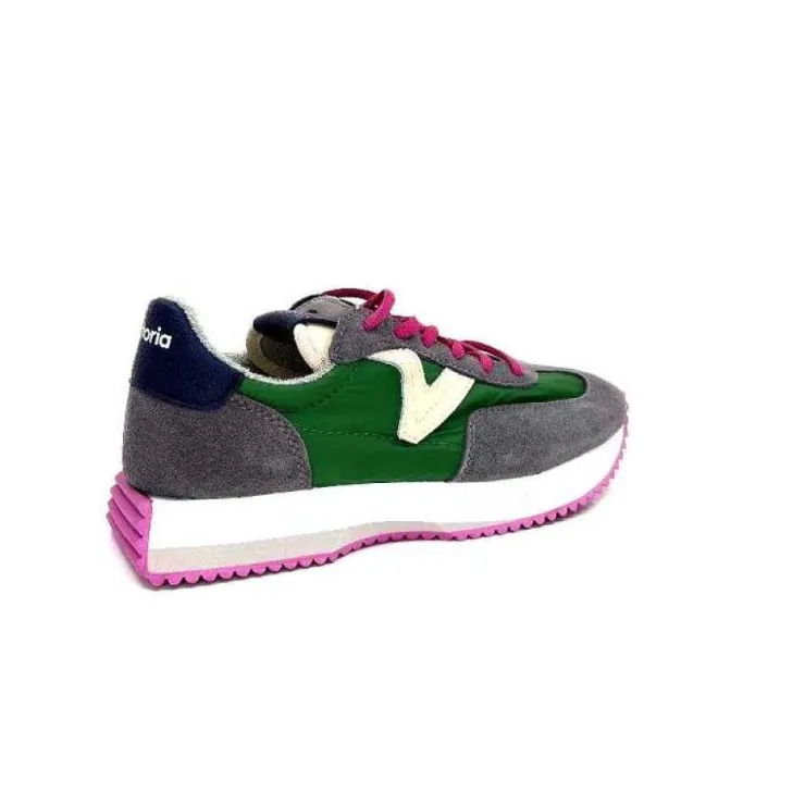 Victoria 1134105 Antracite & Vert*Femme Baskets