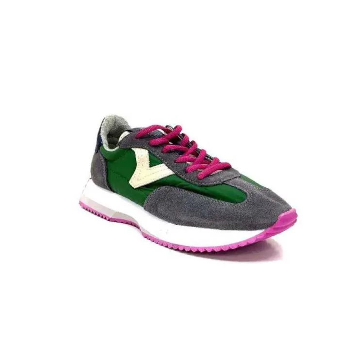 Victoria 1134105 Antracite & Vert*Femme Baskets