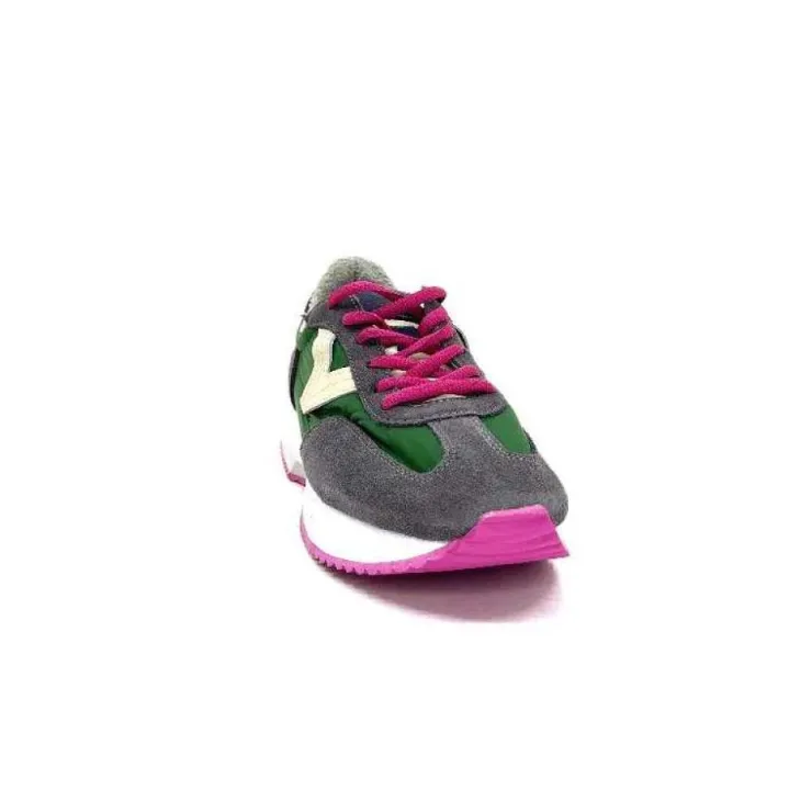 Victoria 1134105 Antracite & Vert*Femme Baskets