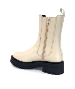 We Do 99465 B Cuir Beige Lin*Femme Bottines