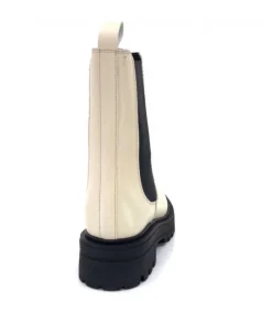 We Do 99465 B Cuir Beige Lin*Femme Bottines