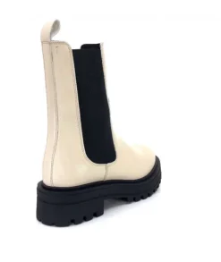 We Do 99465 B Cuir Beige Lin*Femme Bottines