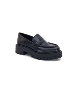 We Do 11244 Cuir Noir*Femme Mocassins