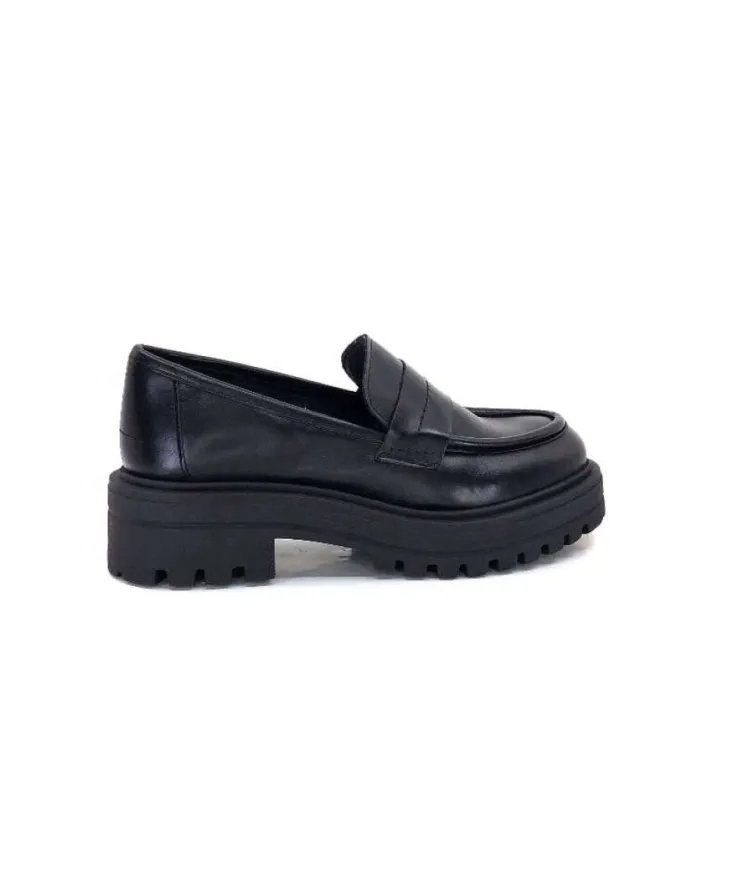 We Do 11244 Cuir Noir*Femme Mocassins