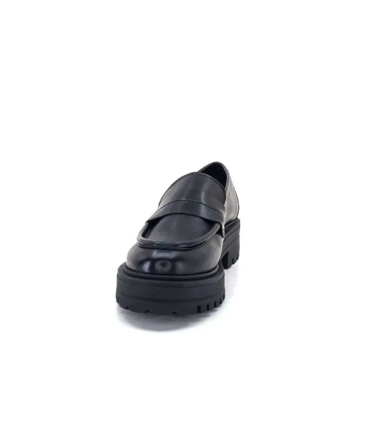 We Do 11244 Cuir Noir*Femme Mocassins
