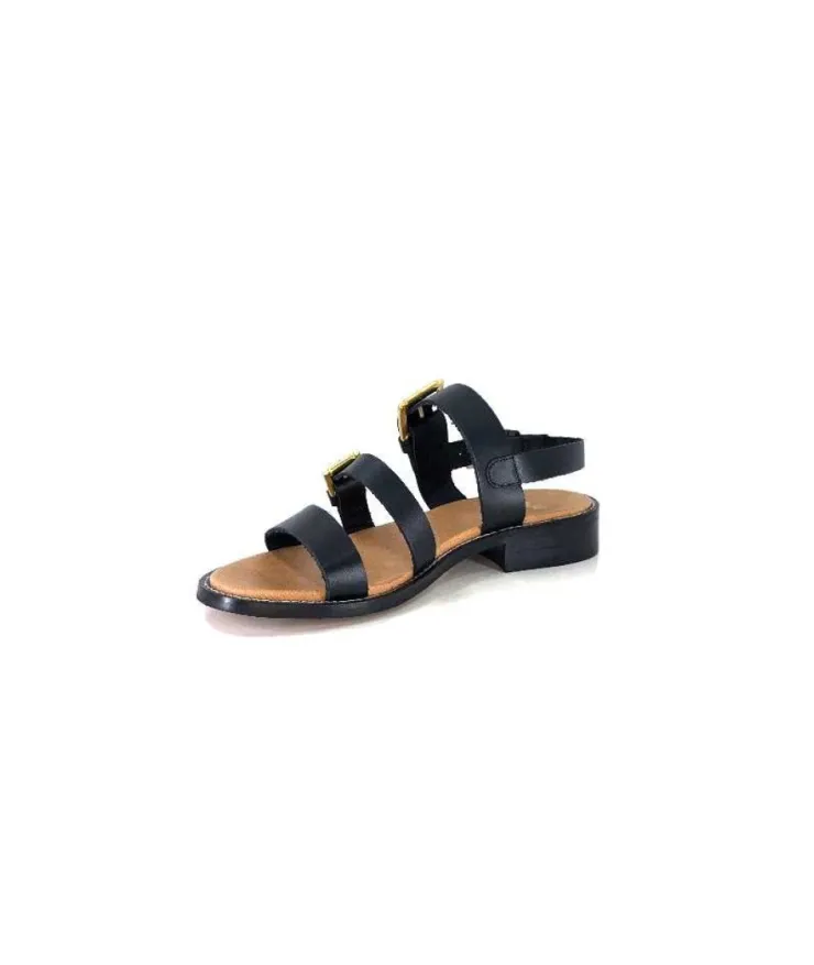 We Do Wedo 45327 Cuir Noir*Femme Sandales