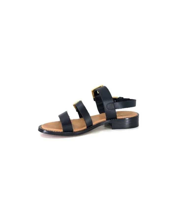 We Do Wedo 45327 Cuir Noir*Femme Sandales
