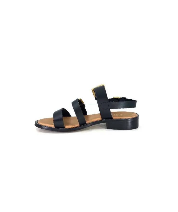 We Do Wedo 45327 Cuir Noir*Femme Sandales