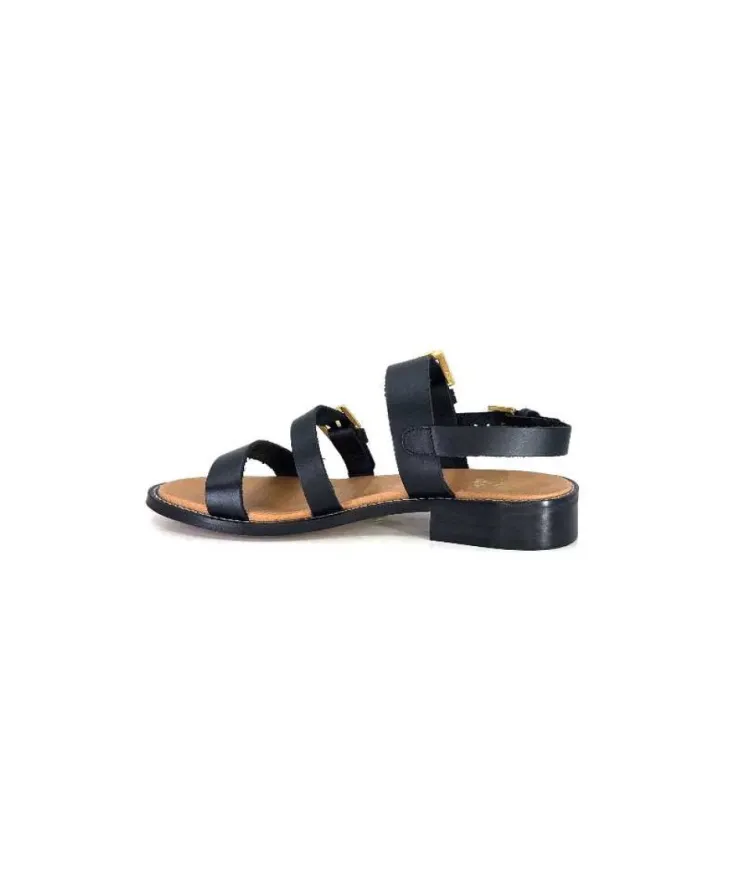 We Do Wedo 45327 Cuir Noir*Femme Sandales