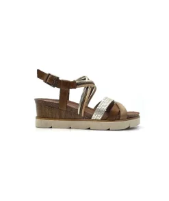 Ivoire0576a Xapatan 1536 Avellana Cuir Or Marron*Femme Sandales